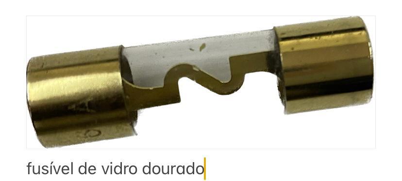 FUSÍVEL DE VIDRO DOURADO 40A