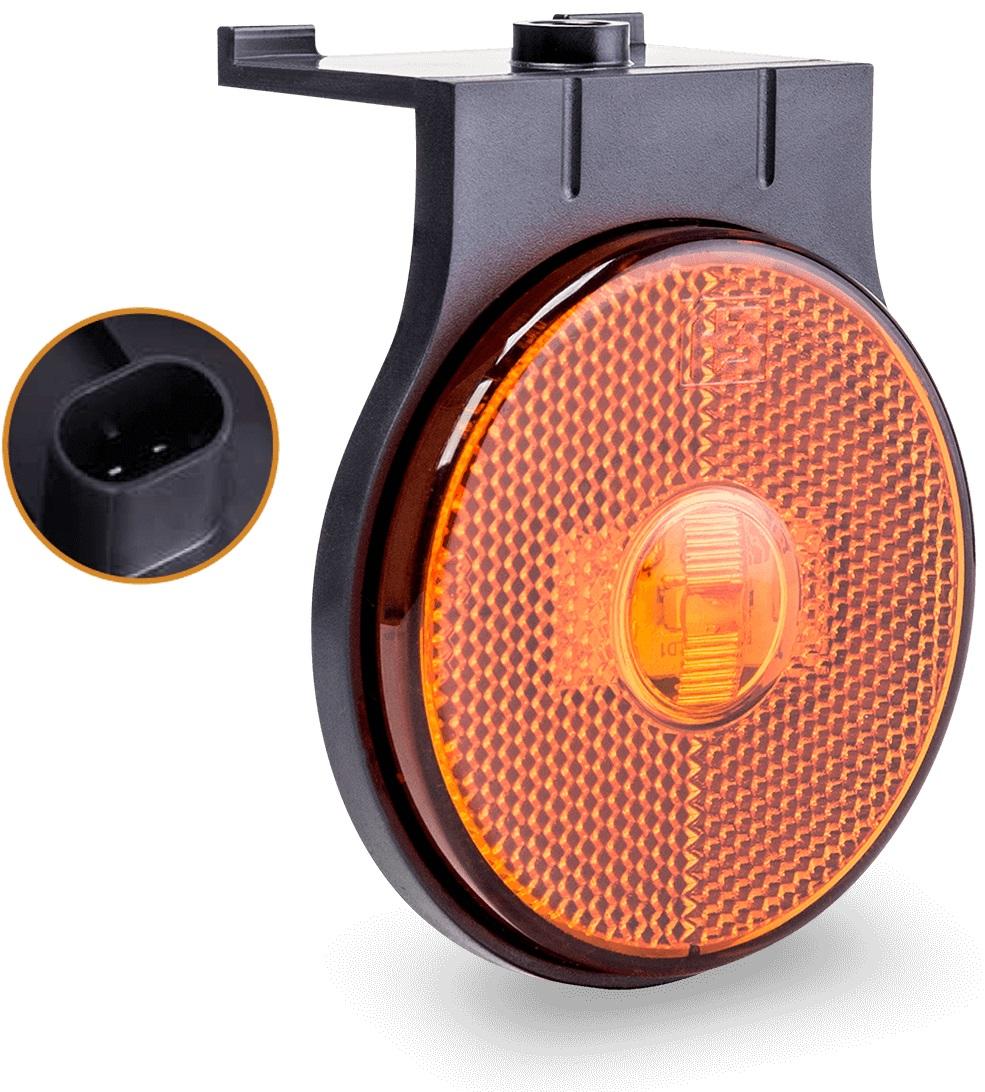 LANTERNA LATERAL LED 65mm C/SUP C/PLUG AM
