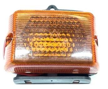 LANTERNA LATERAL LED C/SUPORTE QUADRADA AM