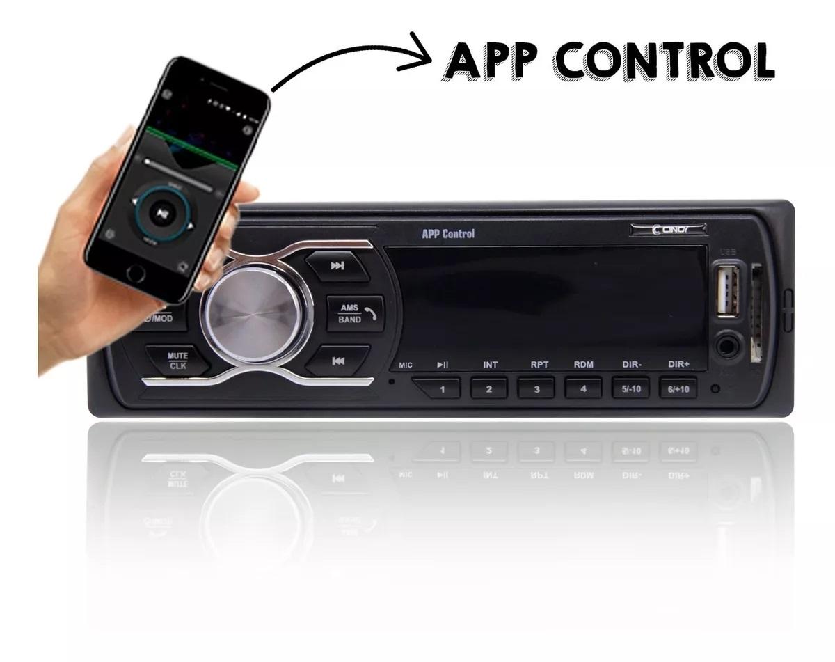 RÁDIO CINOY BLUETOOTH APP USB SD MP3 WMA BT 4X45W