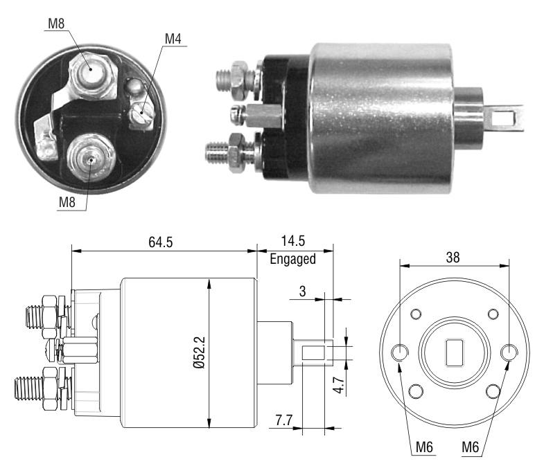 RELÉ DE PARTIDA AGRALE TRATOR VW GOL 12V
