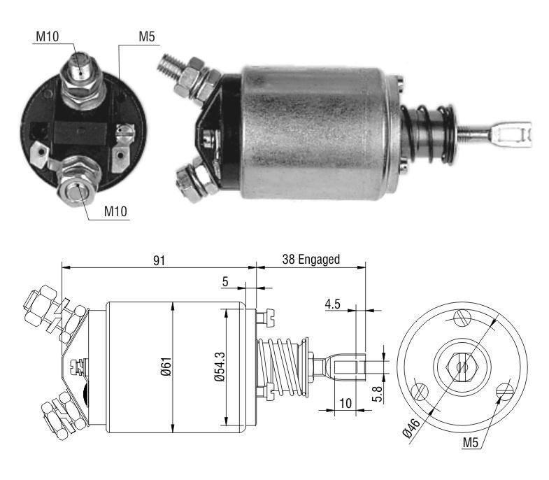 RELÉ DE PARTIDA AGRALE VALMET 68 85 12V
