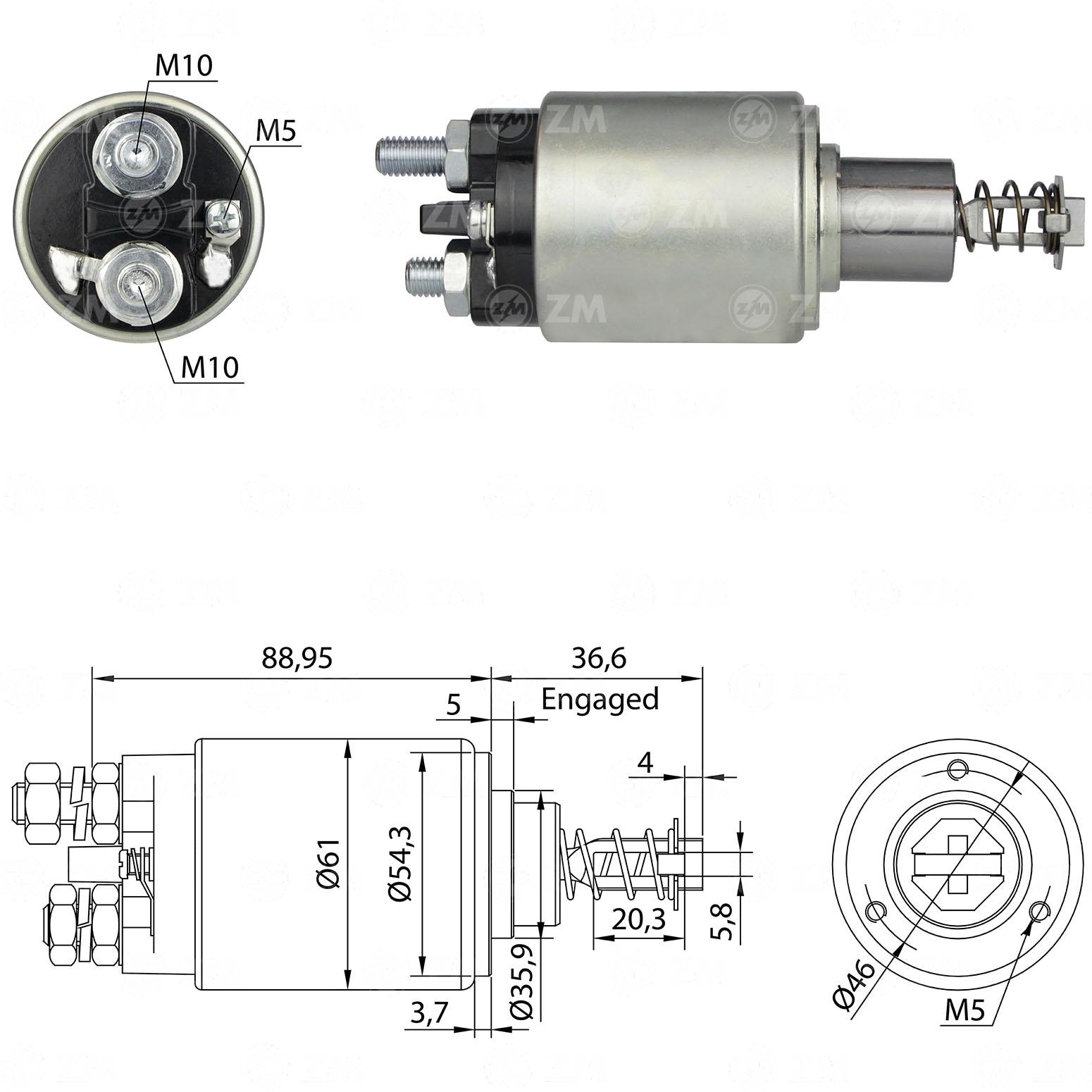 RELÉ DE PARTIDA AGRALE CASE MB VW GM TOYOTA 12V