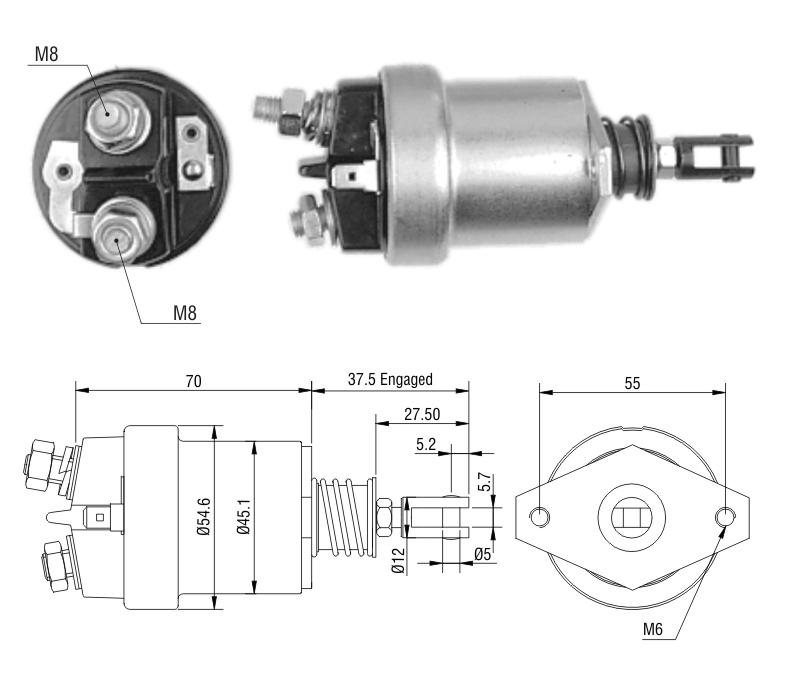 RELÉ DE PARTIDA AGRALE FORD CORCEL 12V