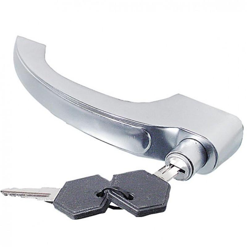 MAÇANETA EXTERNA PORTA C/CHAVE CROMADA SCANIA LE