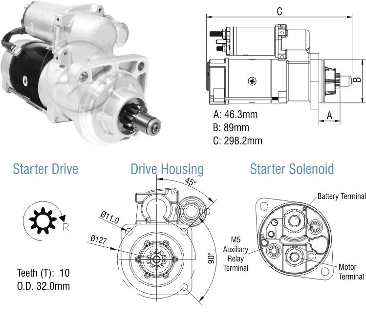 MOTOR DE PARTIDA 29MT VW FORD 12V