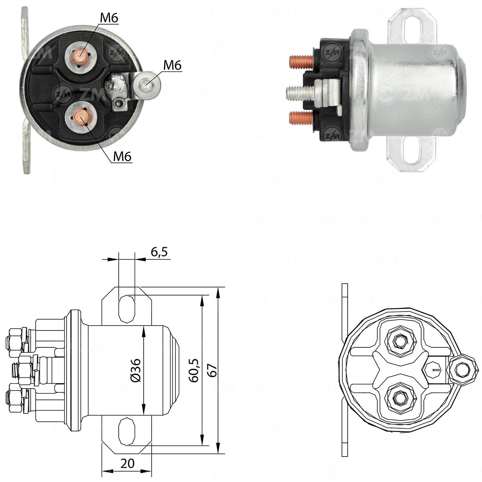 RELÉ DE PARTIDA AUXILIAR 29MT 24V