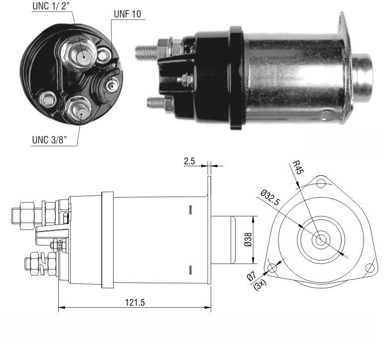 RELÉ DE PARTIDA BUICK CUMMINS 37MT 12V