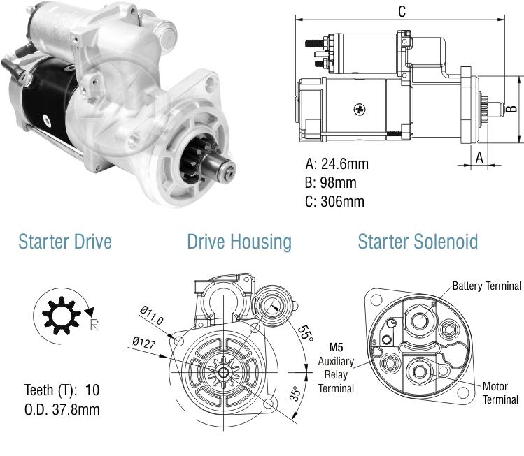 MOTOR DE PARTIDA 29MT VW 17180 8150 12V