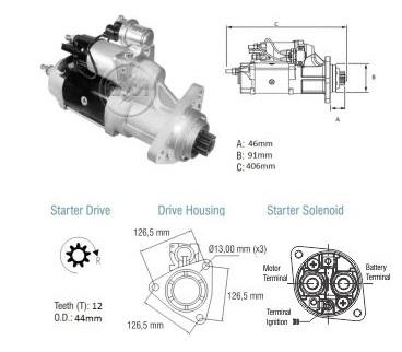 MOTOR DE PARTIDA 38MT VW CONSTELLATION 6,0KW 24V