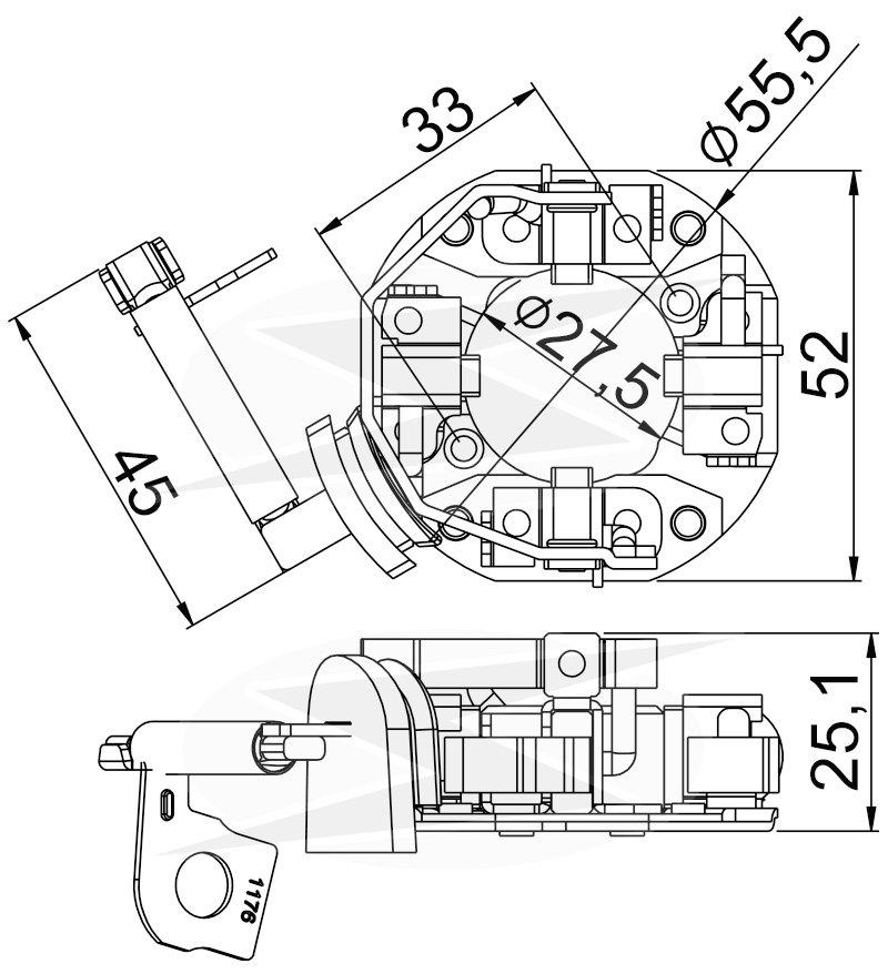 PORTA ESCOVA RENAULT DUSTER LOGAN 12V