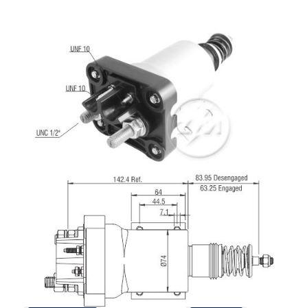RELÉ DE PARTIDA 50 MT 24V