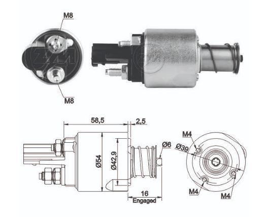 RELÉ DE PARTIDA A4 A5 A6 Q7 12V