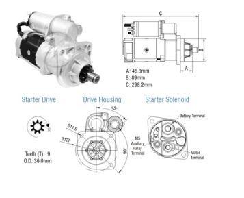 MOTOR DE PARTIDA 29MT MB 1418 1720 12V