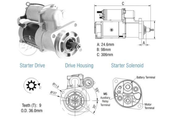 MOTOR DE PARTIDA 29MT CASE NEW HOLLAND 12V