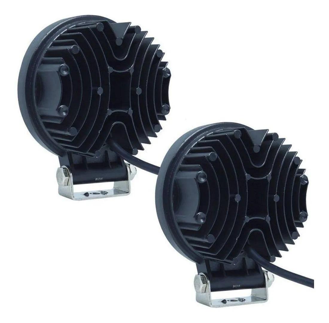 FAROL DE MILHA 9 LEDS COR AZUL 27W 12/24V 700L