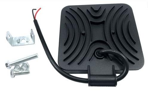 FAROL AUX 9 LEDS QUADRADO BIVOLT 18MM
