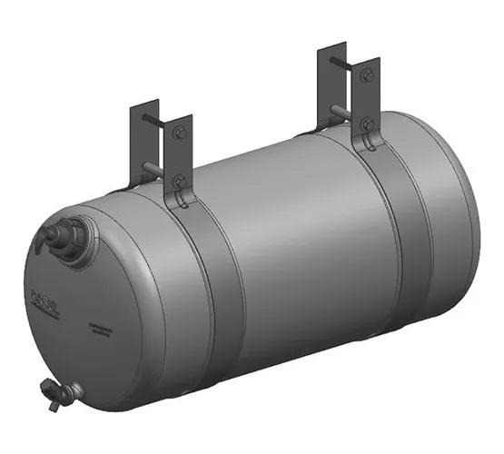 COROTE DE ÁGUA 42L PRETO C/CINTA METAL TAMPA