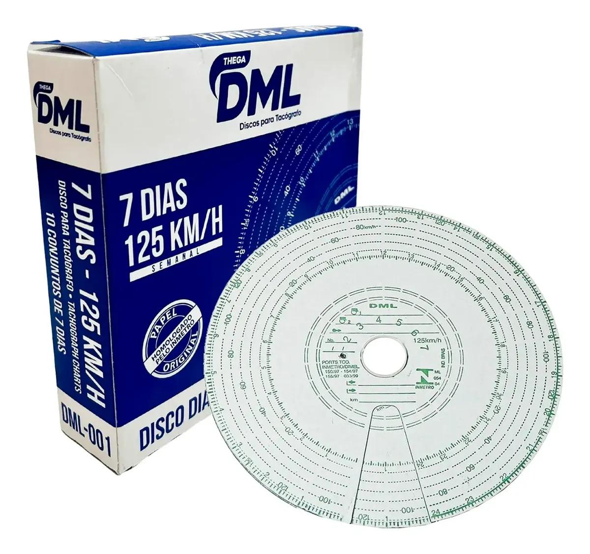 DISCO DE TACÓGRAFO SEMANAL 125KM 7 DIAS