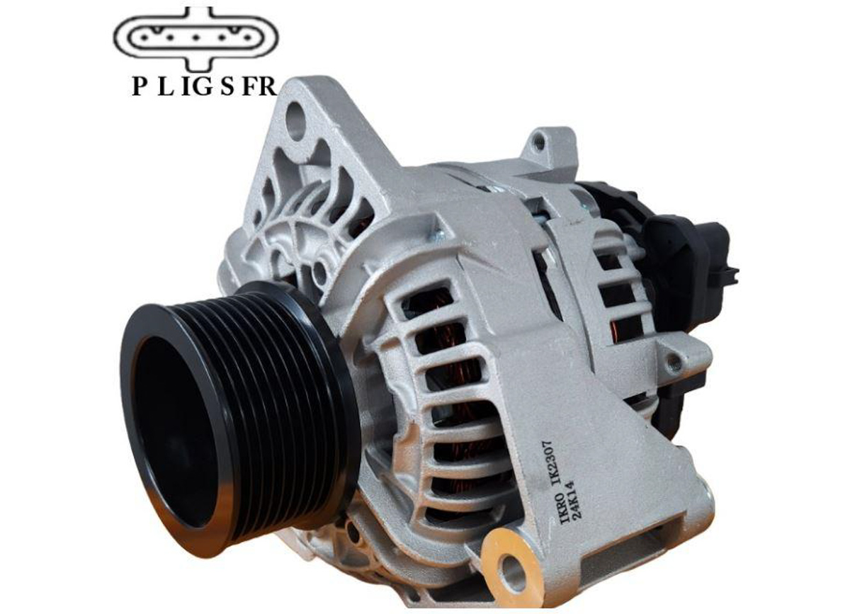ALTERNADOR MB ACTROS ATEGO AXOR SÉRIE 19T 80A 24V