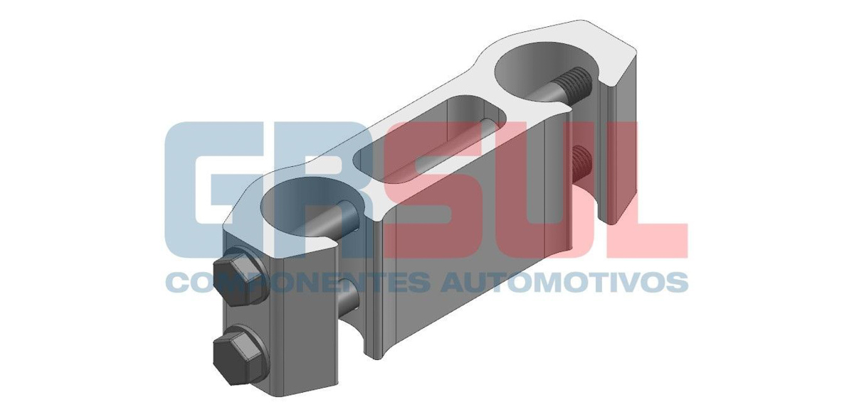 SUPORTE ABRAÇADEIRA 127MM TUBO PARALAMA VOLVO FH