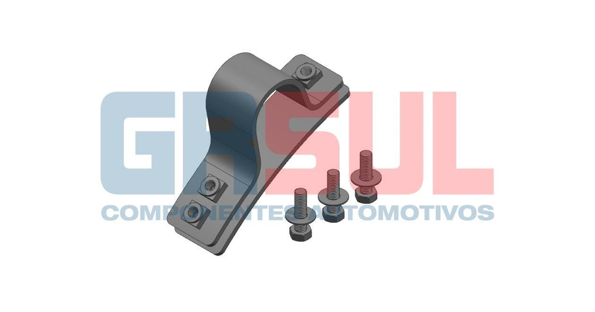 CONJUNTO TRASEIRO ABRAÇADEIRA PARALAMA MB ATRON