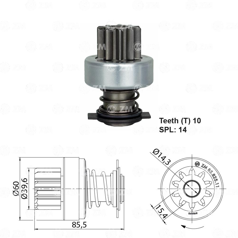 IMPULSOR DE PARTIDA CASE MASSEY FERGUSON