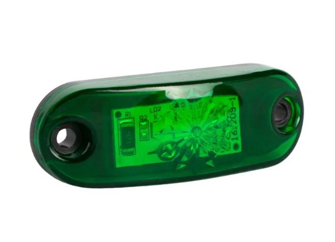 LANTERNA DELIMITADORA LED 68X24mm C/FIO VERDE
