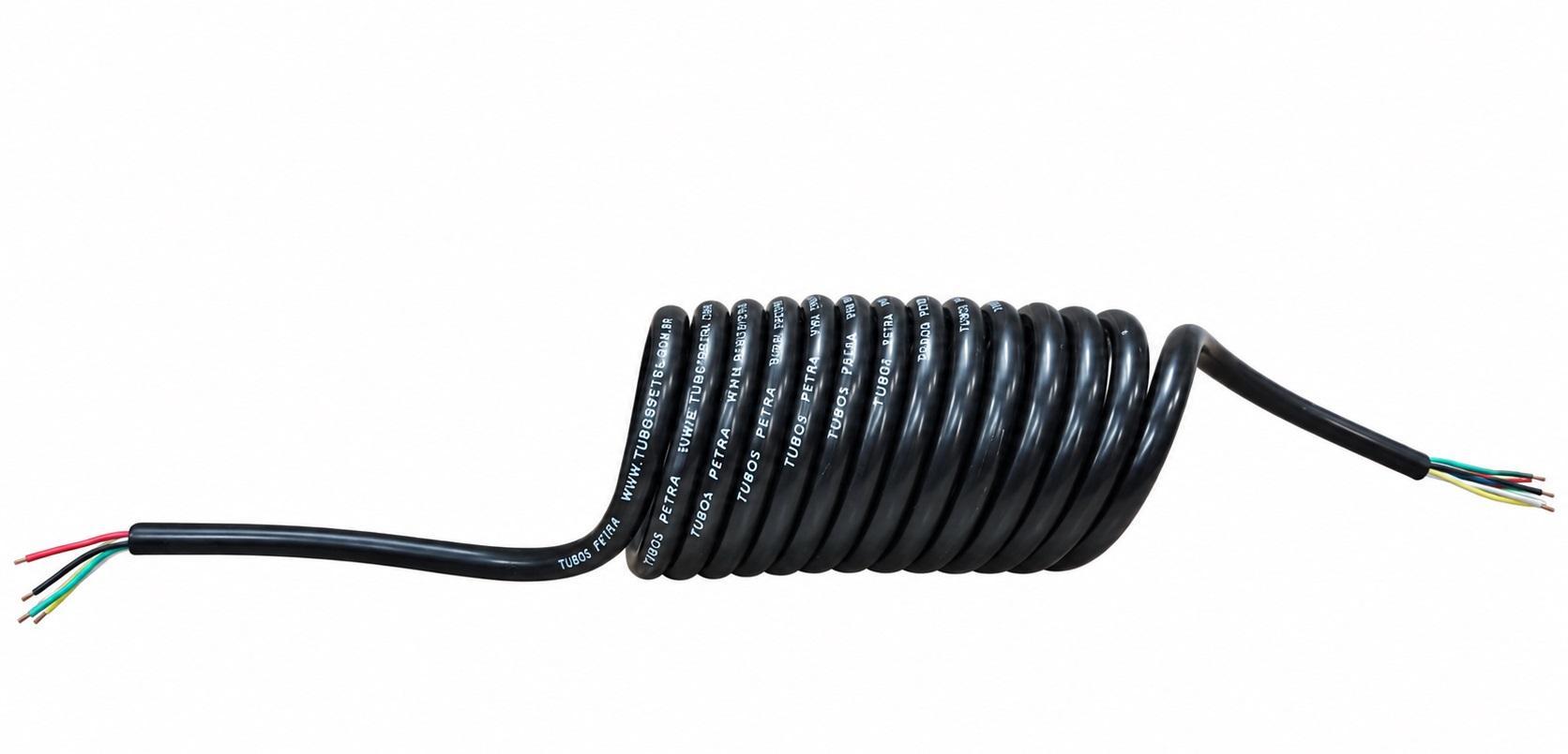 CHICOTE ESPIRAL CARRETA 7 FIOS 4.5 MT SEM TOMADA