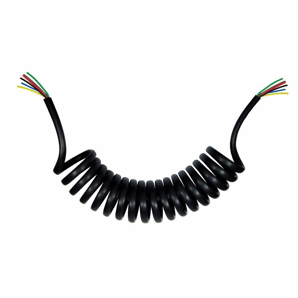 CHICOTE ESPIRAL CARRETA 7 FIOS 5.5 MT S/ TOMADA
