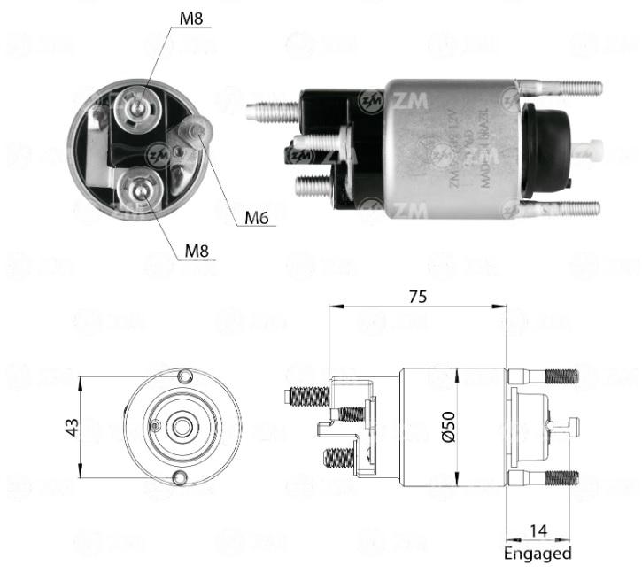 RELÉ DE PARTIDA FORD F150 18>22 12V