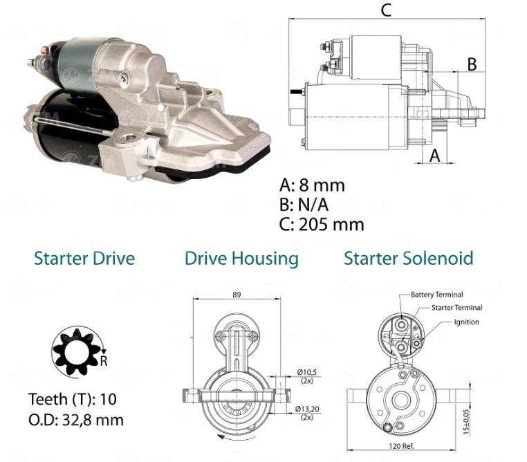 MOTOR DE PARTIDA ECOSPORT FIESTA FOCUS KA 12V