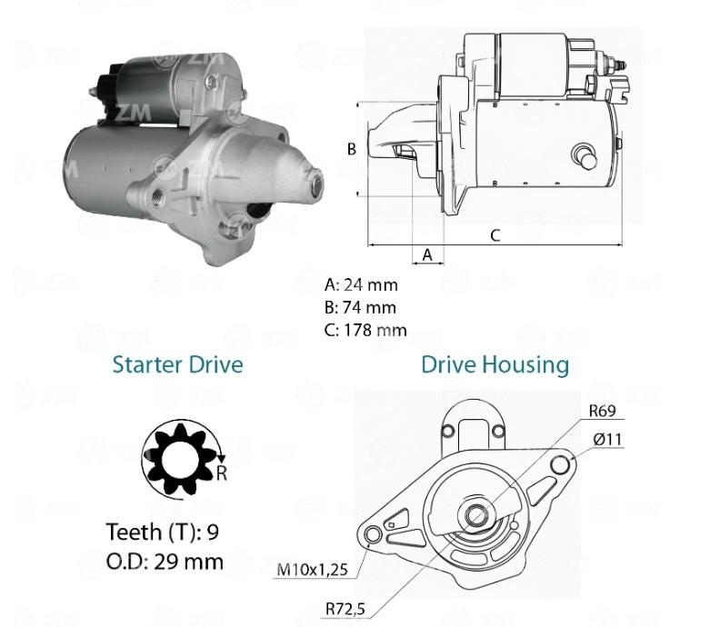MOTOR DE PARTIDA TOYOTA ETIOS YARIS 12V