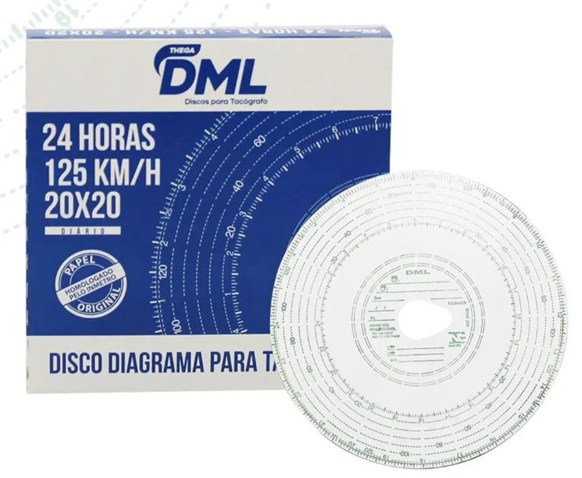 DISCO DE TACÓGRAFO DIARIO 125KM 24HRS