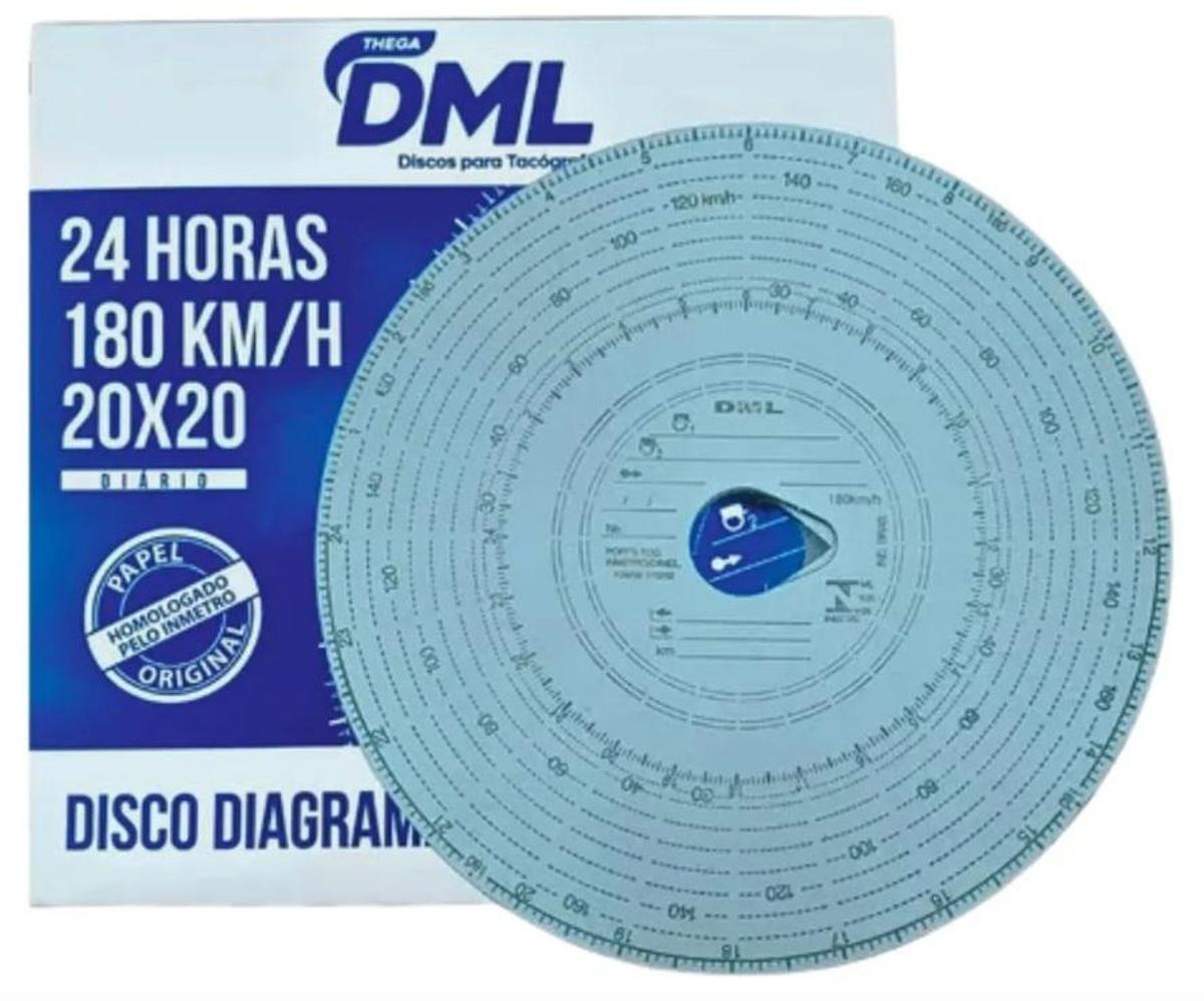 DISCO DE TACÓGRAFO DIARIO 180KM 24HRS