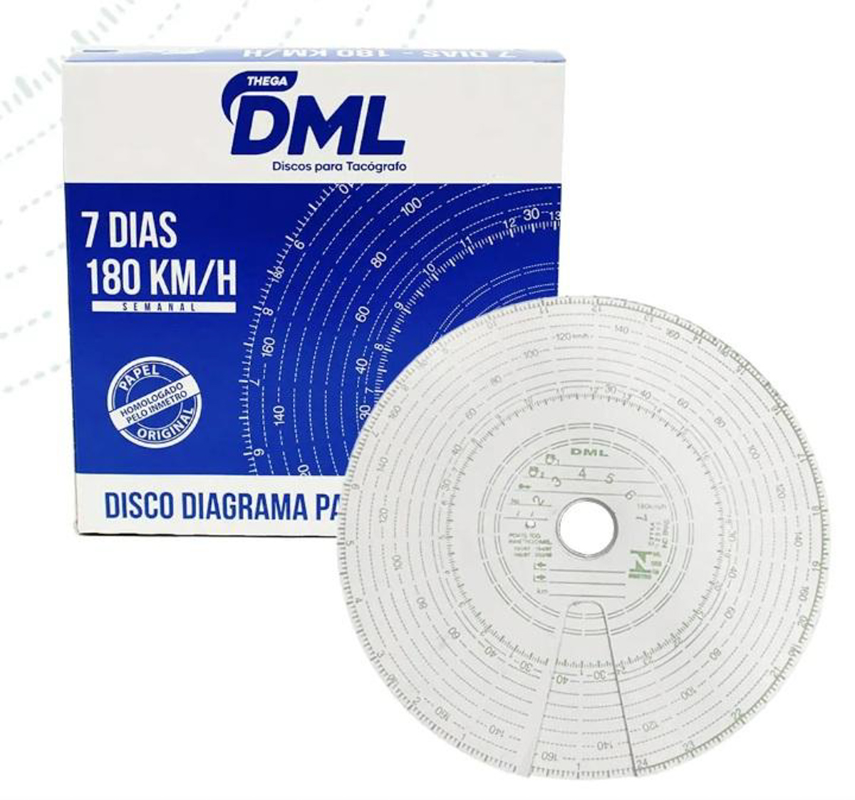DISCO DE TACÓGRAFO SEMANAL 180KM 7 DIAS