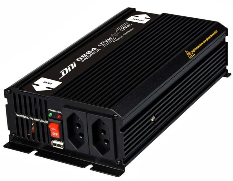 INVERSOR ENTRADA 12V 110VAC 1000W 2 TOMADAS