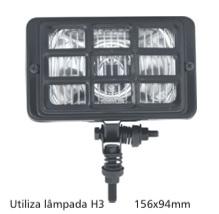 FAROL AUXILIAR C/ GRADE DE PROTEÇÃO 12V
