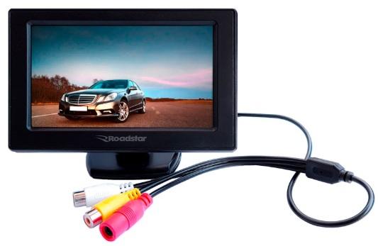 MONITOR ROADSTAR S/CÂM RÉ TELA LCD 4,3'' 2 ENT 12V