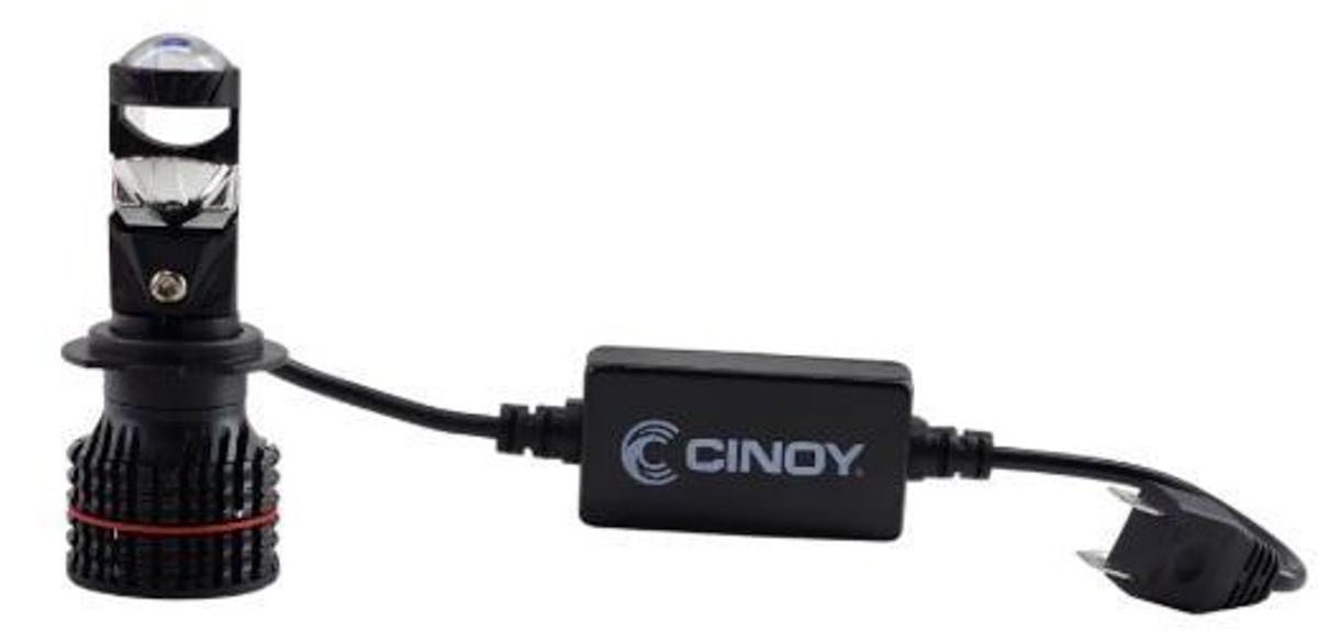 PAR LÂMPADA ZOOM LED CINOY H7 10000L 6000K 12/24V