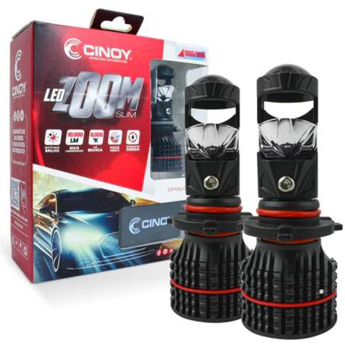 PAR LÂMPADA ZOOM LED CINOY HB4 HB5 6000K 12/24V