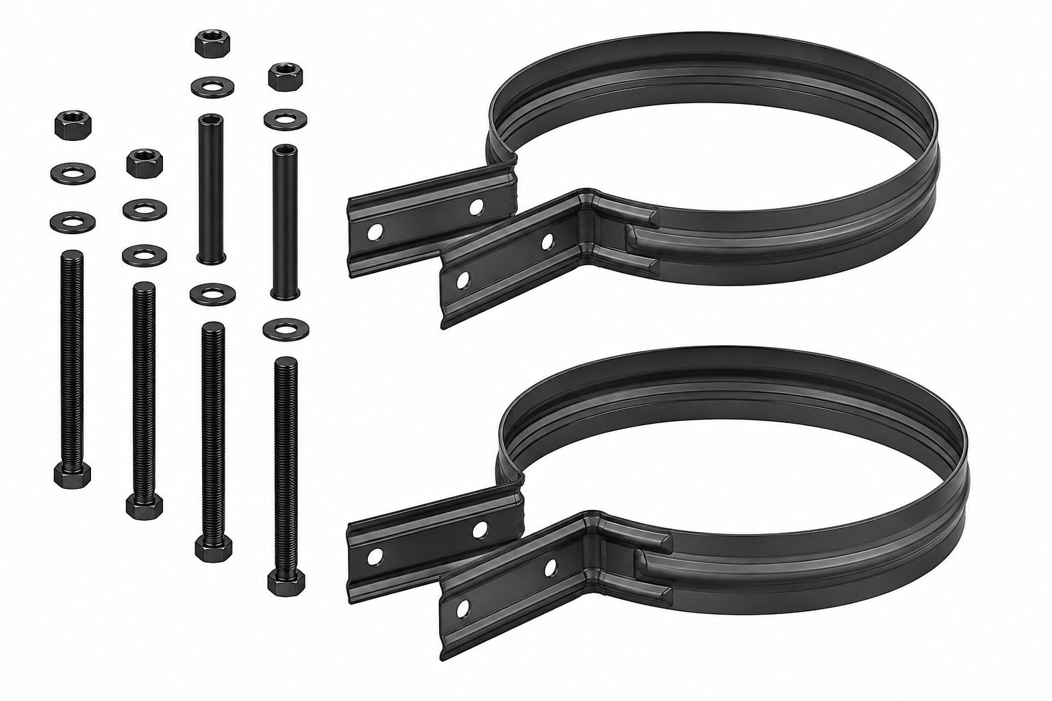 2 CINTAS METAL PRETO P/BARRICA 16/25LT C ESPAÇADOR